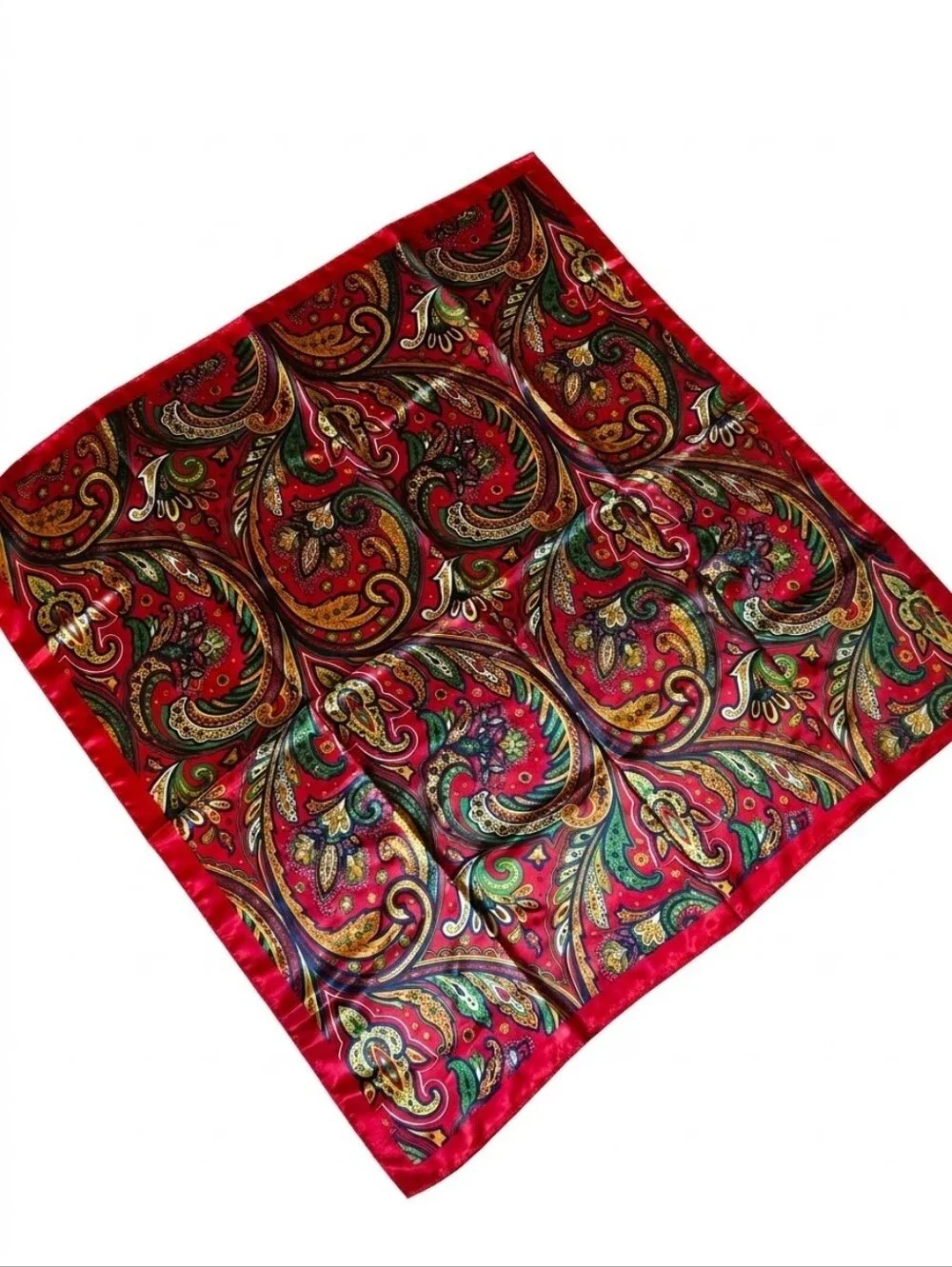 Rodeo Drive Red Paisley with Gold Wild Rag NWT